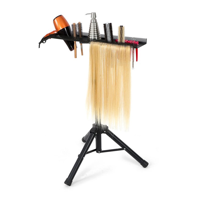 All black High quality best fashionable salon equipment hair extension salon trolley