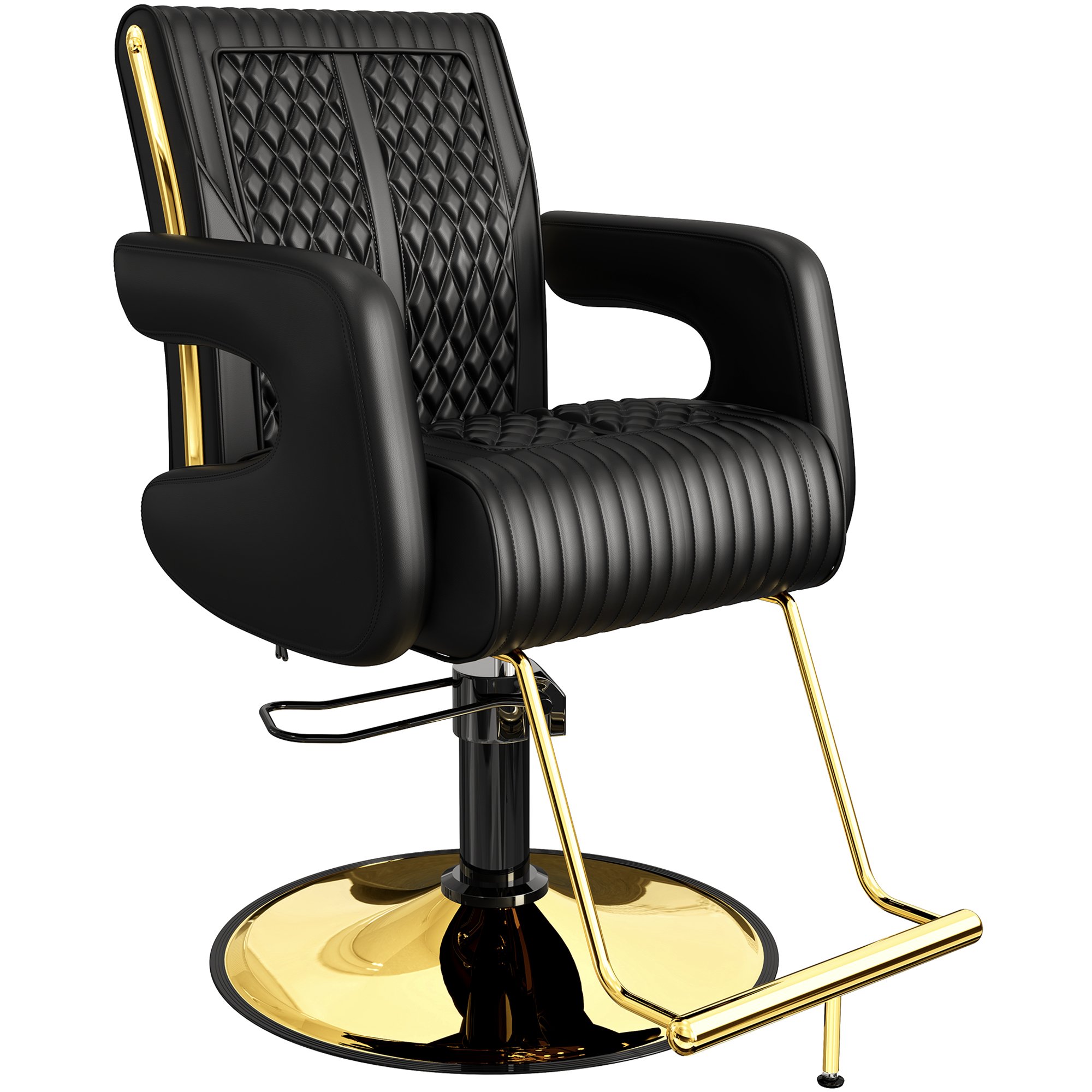 Good Price New Design Gold Styling Comfortable Seating Professional Modern Hair Barber Chair Black Salon Chair