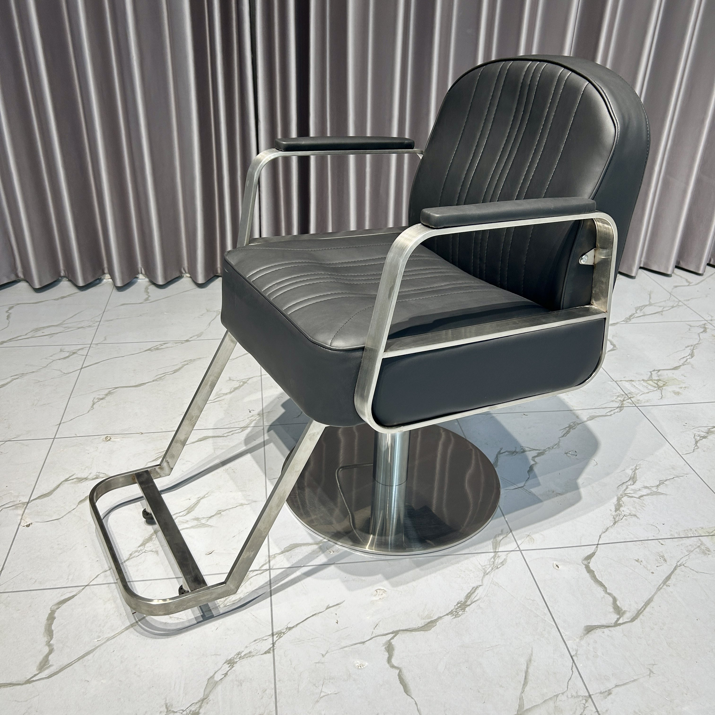 High Quality Metal Lifting Leather Hairdressing Beauty Salon Furniture Styling Barber Chair