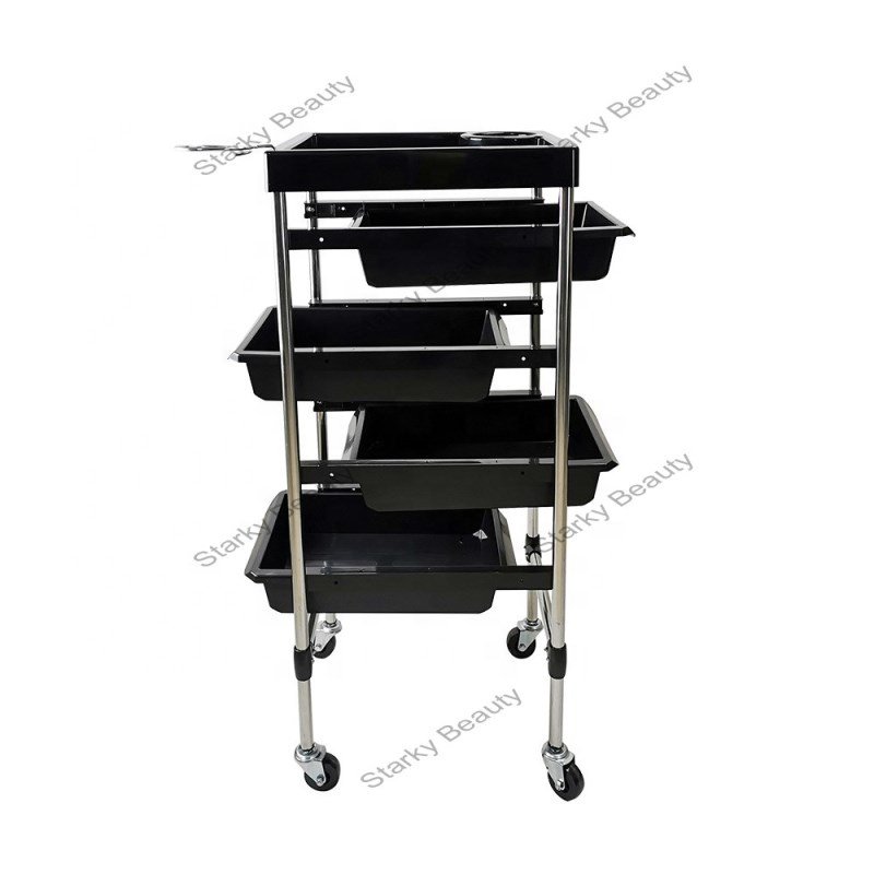 manicure pedicure trolley carts with wheels used nail salon equipment