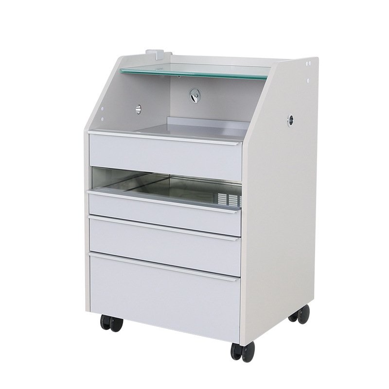 HICOMED High Quality Pedicure Tool Cart Multi-layer Drawer Beauty SPA Hospital Health Center Wheeled Mobile Trolley