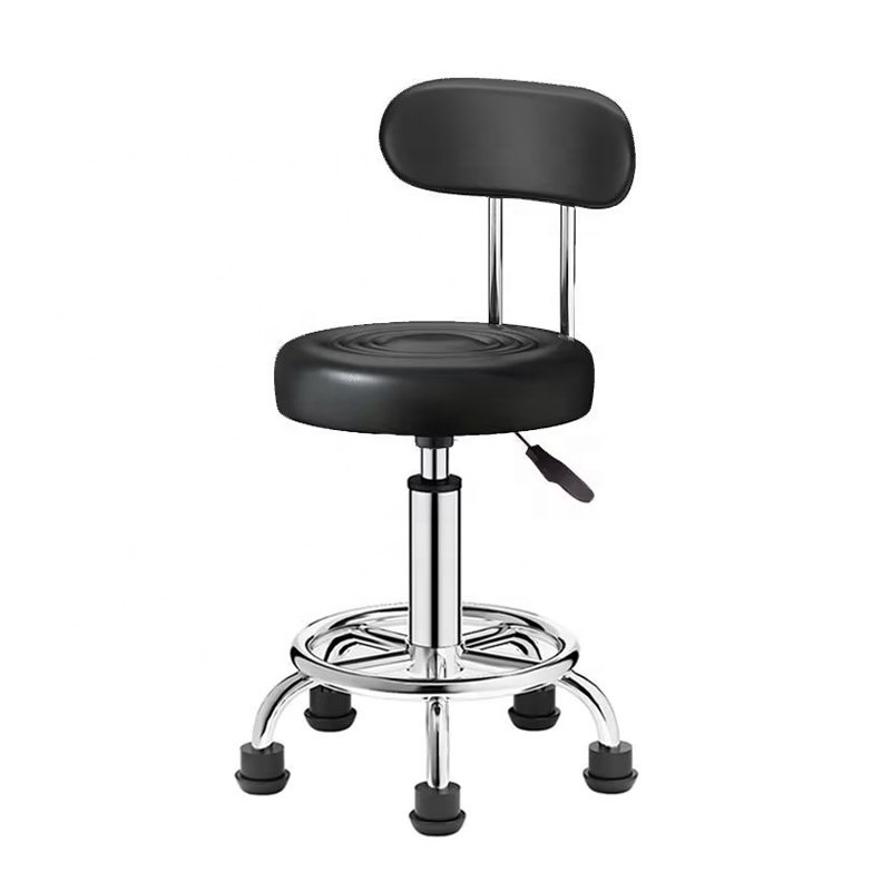 Modern Salon Furniture Barber Stool Chair Drafting Chair with Backrest Adjustable Chair for Salon