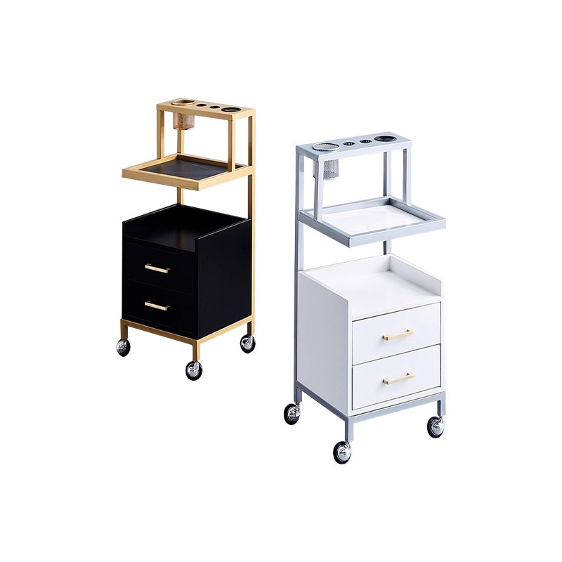 Qunpeng Barber Shop Tool Cabinet Shelving Table Cut Hair Trolley Small Cabinet For Hairdressing Salon
