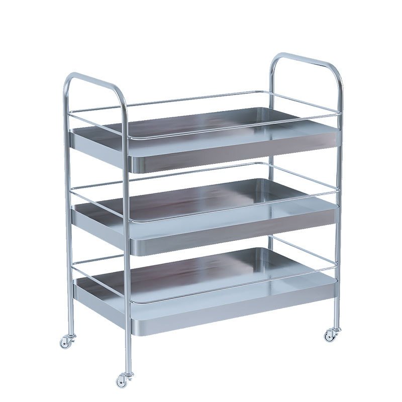 Professional Tool Trolley Rolling Spa Gold Side Makeup Cabinet Organizer Case Beauty Salon Trolley