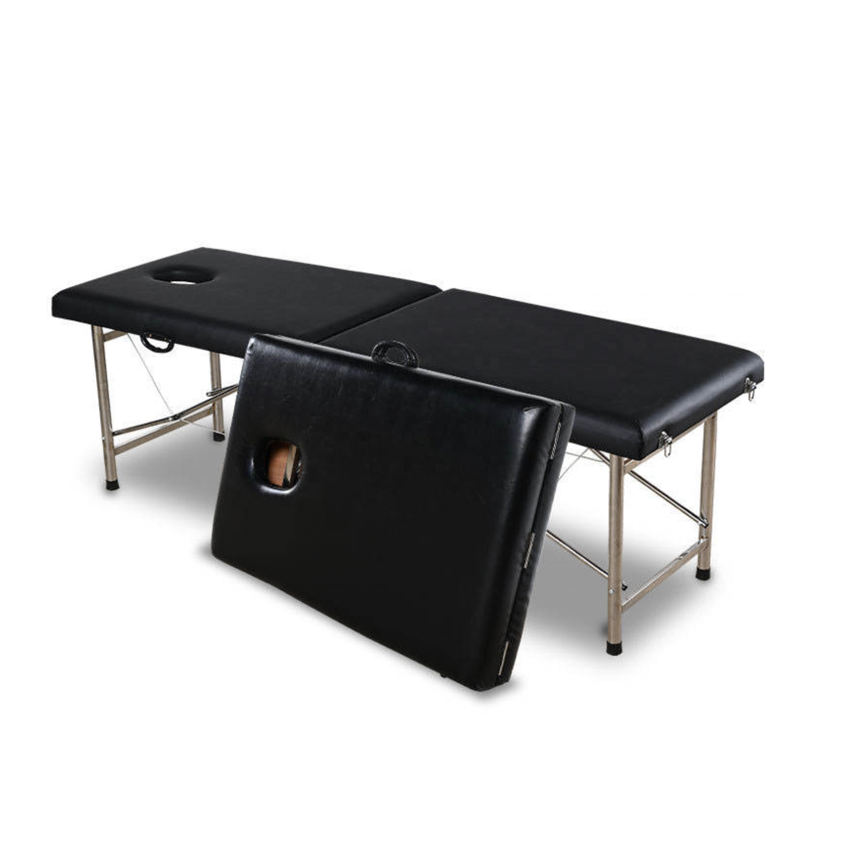 Hot Selling Beauty Salon Equipment Metal Golden Stainless Steel Base Electric Beauty Massage Table With Magnifying Glass
