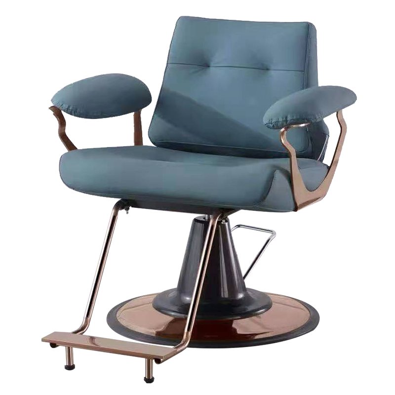 Frame Modern Barber Chair Salon Styling Chair Hairdressing Chair Gold Wholesale Luxury White Metal Salon Furniture Beauty Salon