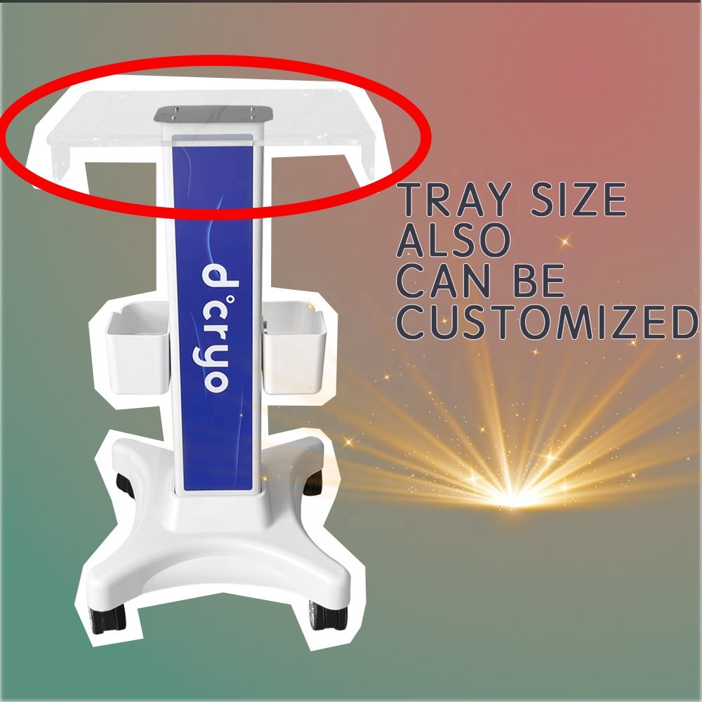 WEIYI fast shipping Factory good quality stand salon trolley with best price laser slimming rf portable tool