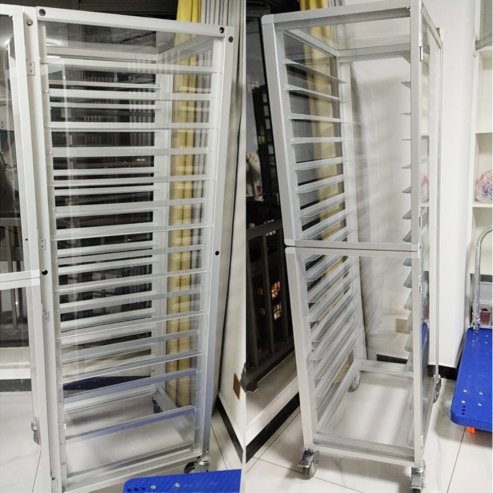 Stainless Steel Bakery Tray Cart Turnover Trolley With Bread Tray Rack For Hotel & Restaurant Supplies
