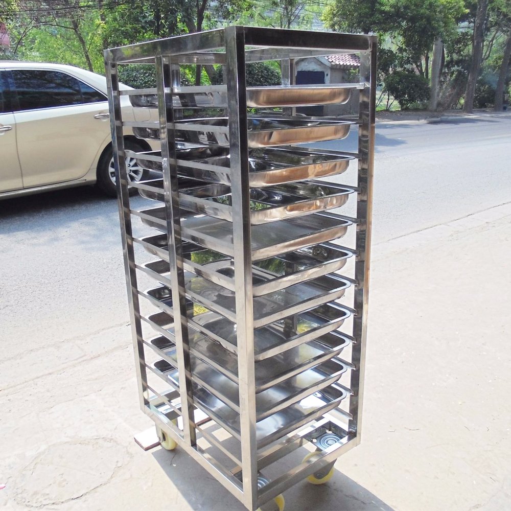 Bakery trolley 16 layers 16 trays trolley 16 layers 32 trays trolley stainless steel commercial baking tool