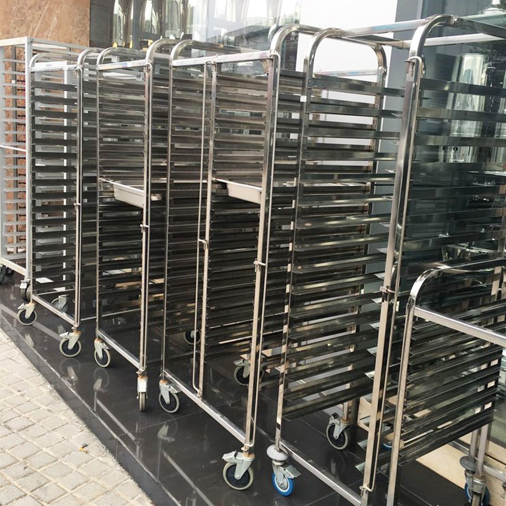 Bakery trolley 16 layers 16 trays trolley 16 layers 32 trays trolley stainless steel commercial baking tool