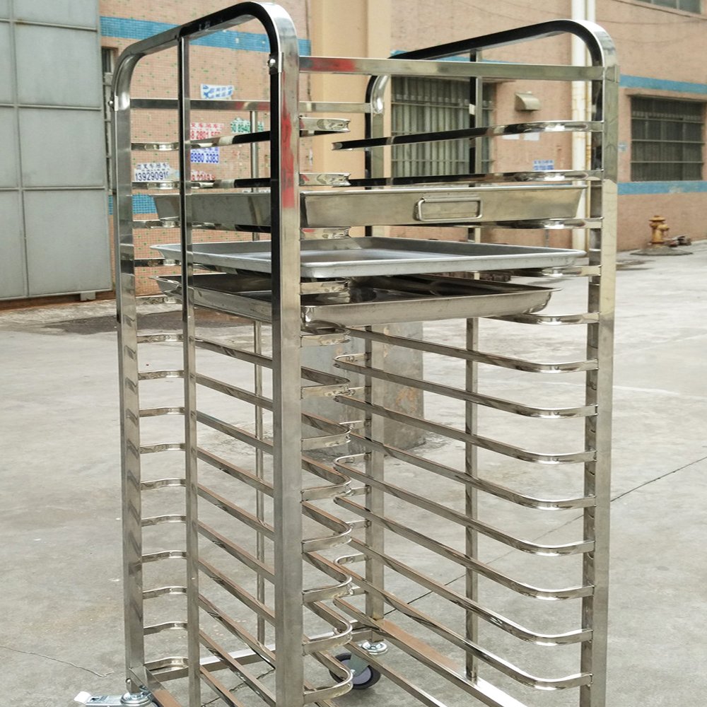 Bakery trolley 16 layers 16 trays trolley 16 layers 32 trays trolley stainless steel commercial baking tool