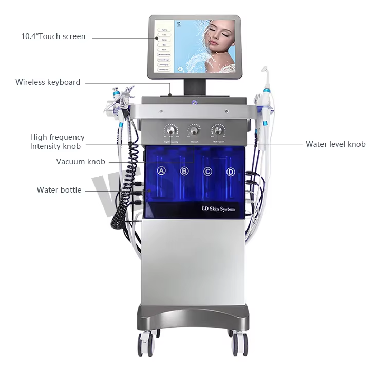 Multifunction Facial Machine Hidrofacial Hydro Aqua Peel Hydra Hydrodermabrasion Facial Beauty Hydrofacials Machine
