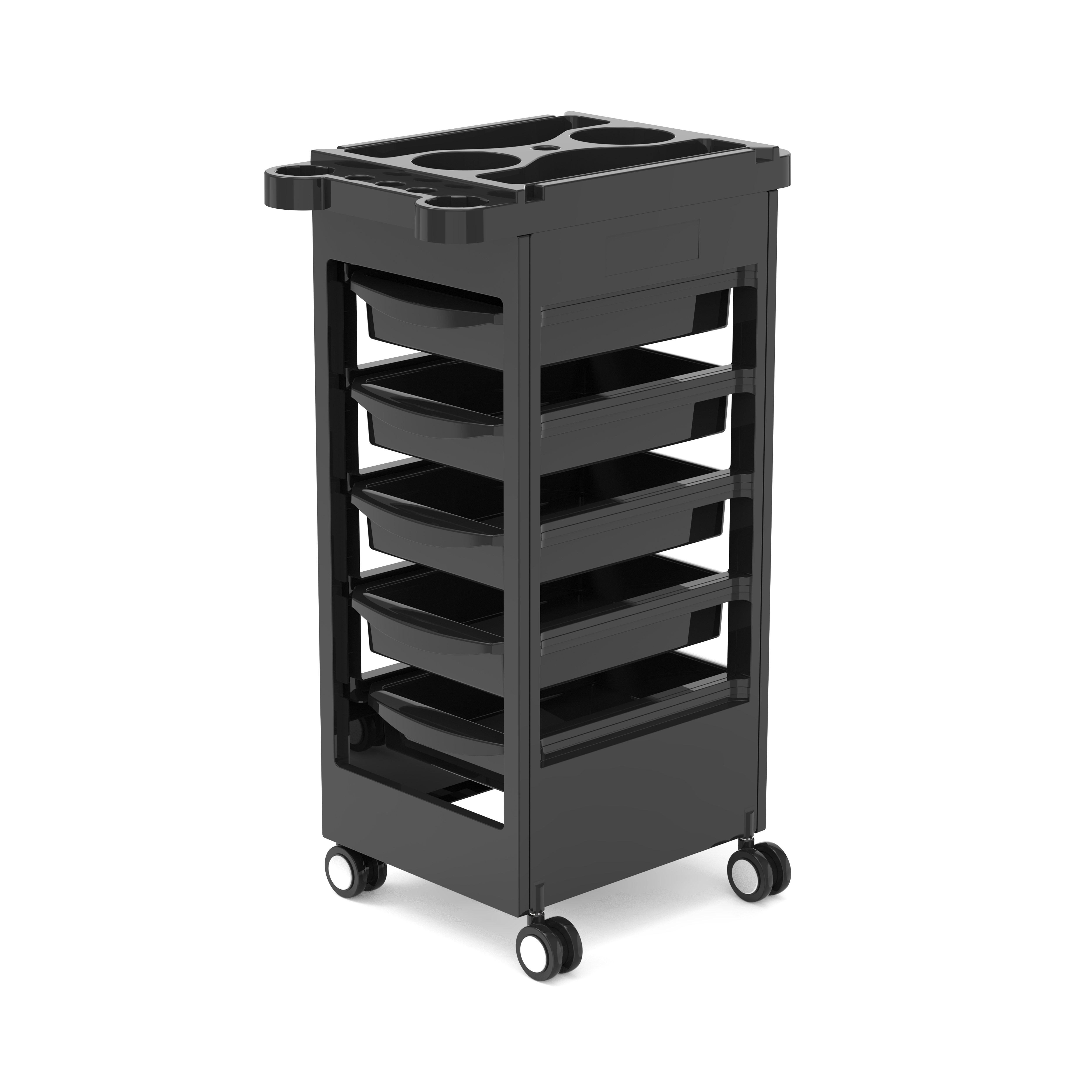 Quality cabinet salon beauty rolling trolley cosmetology tray with bowl