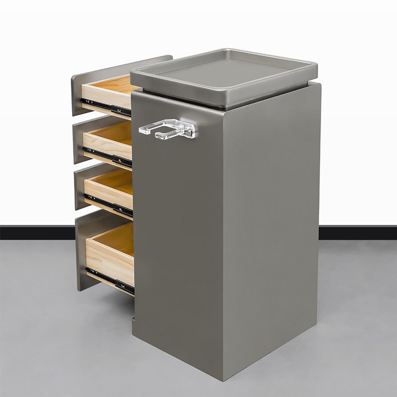 Tool cabinet for ironing and dyeing in salon and barbershop Four drawer lockers