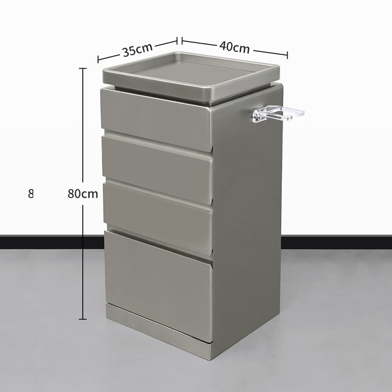 Tool cabinet for ironing and dyeing in salon and barbershop Four drawer lockers