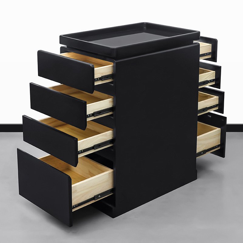 Tool cabinet for ironing and dyeing in salon and barbershop Four drawer lockers