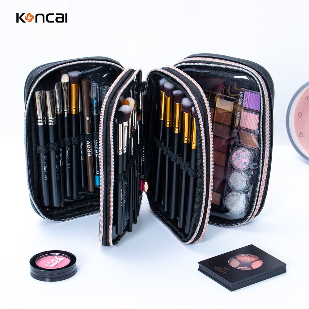 KONCAI Wholesale manicure table Makeup Barber Nail Salon Table Nail polish organizer case trolley nail workstation manicure table
