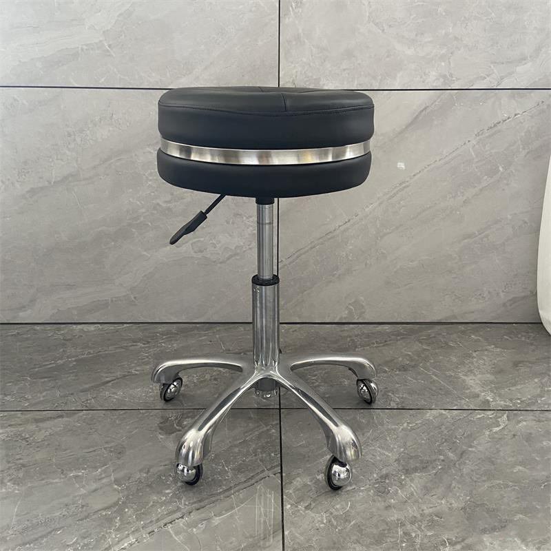 Salon Hairdressing Chair Pu With Backrest Swivel Hydraulic Lift Stool Barber Massage Bar Shop Stool
