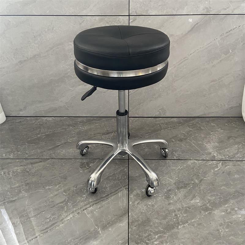 Salon Hairdressing Chair Pu With Backrest Swivel Hydraulic Lift Stool Barber Massage Bar Shop Stool