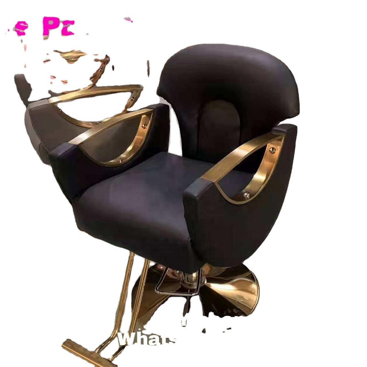 Yicheng Beauty Reclinable Chair Hairdressing Chair Factory Direct Sale Stainless Steel Beauty Salon Furniture Guangzhou Port