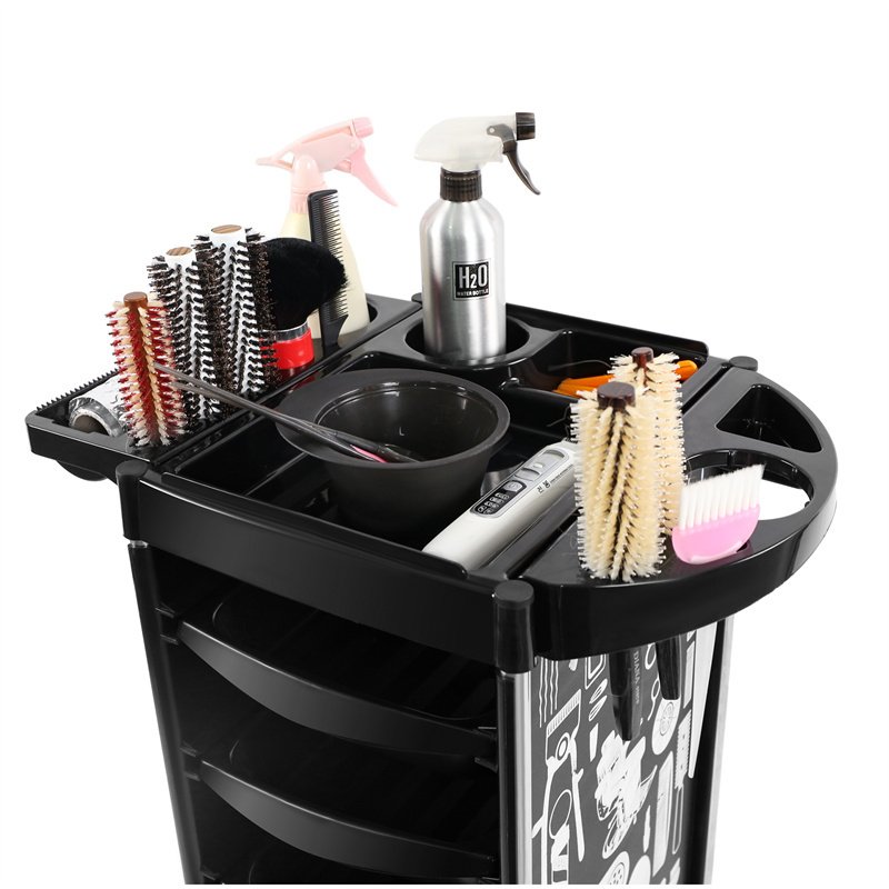 Beauty supplies Utility salon trolley metal for barber equipment