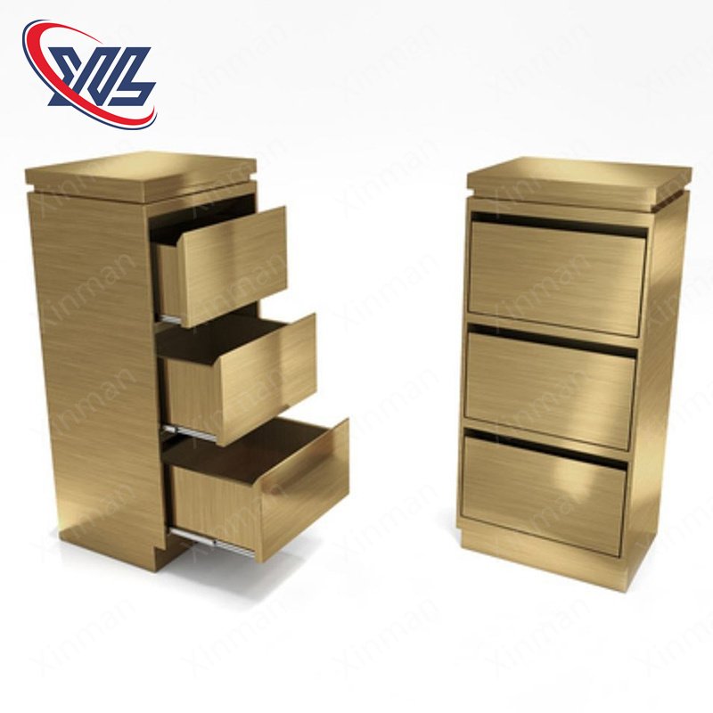 Xinman Hair salon special trolley shelf tool table metal multi-functional hair dresser cabinet