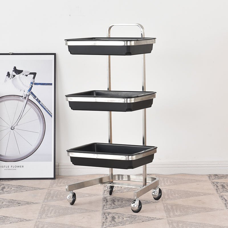 New product three-layer hair cart trolley Japanese hair shop trolley
