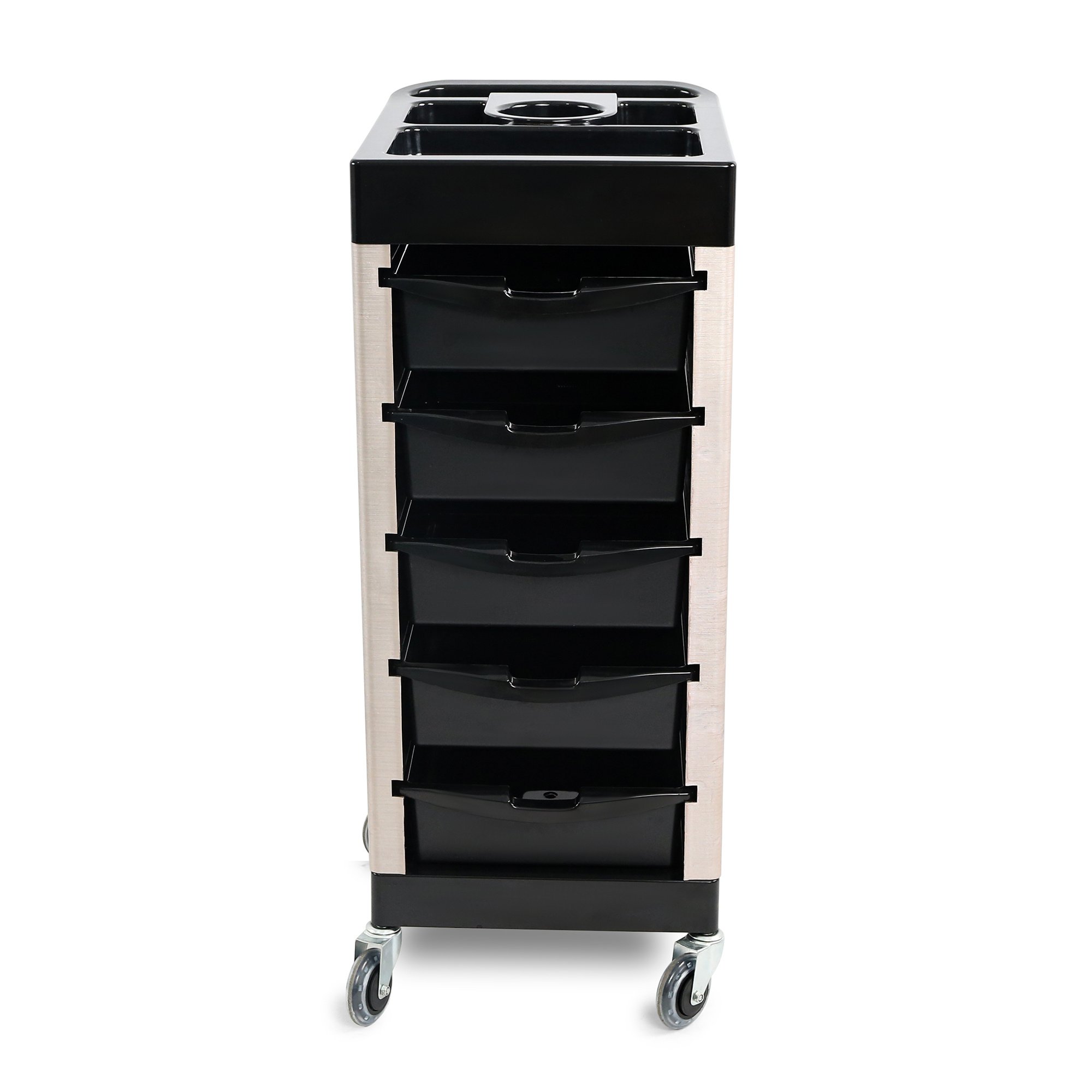 2024 latest version 4 wheel salon trolley with 5 drawers for salon