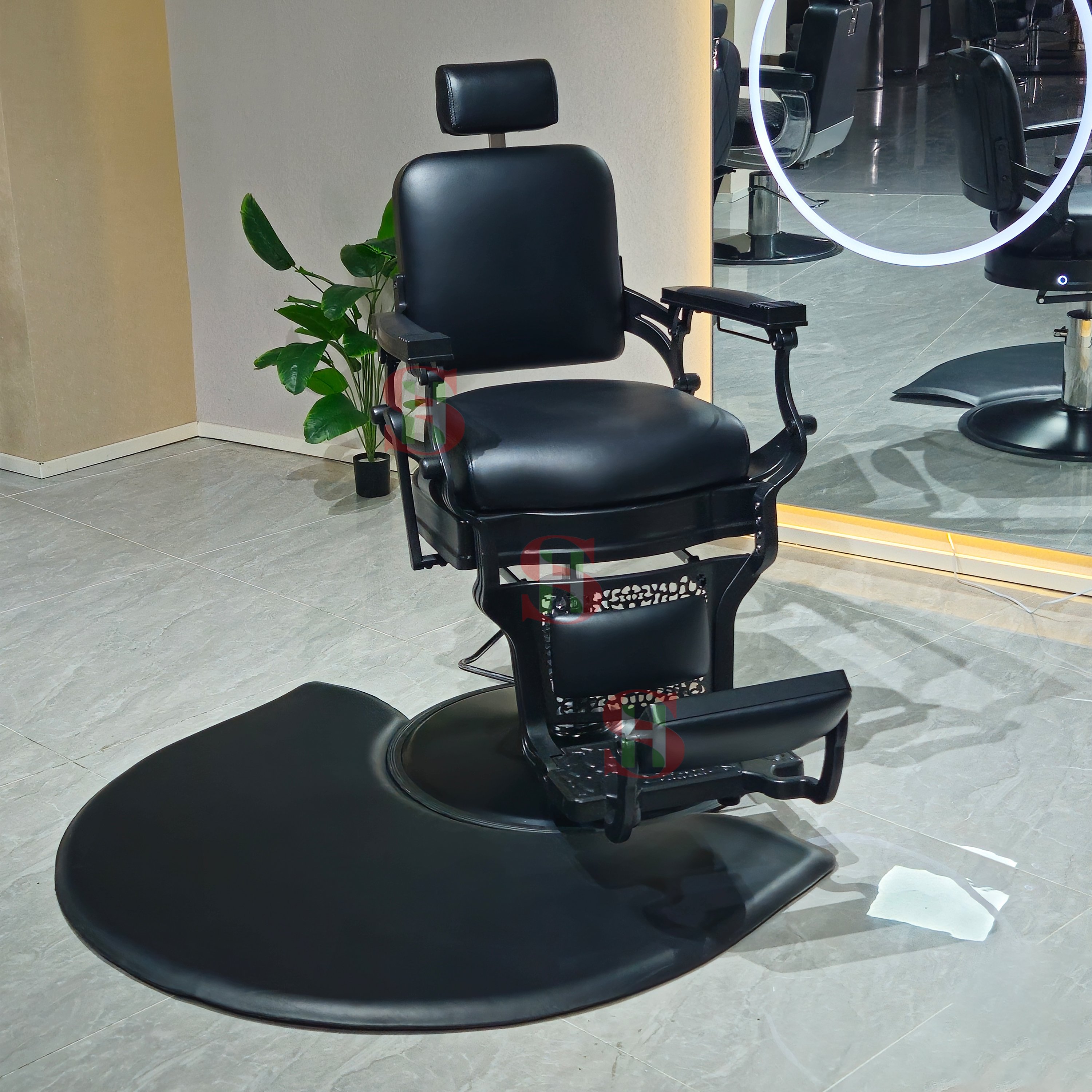 Men Vintage Hair Salon Barbershop Gents Reclining Saloon Chairs Beauty Hairdressing Styling Retro Barber Chair Haridresser