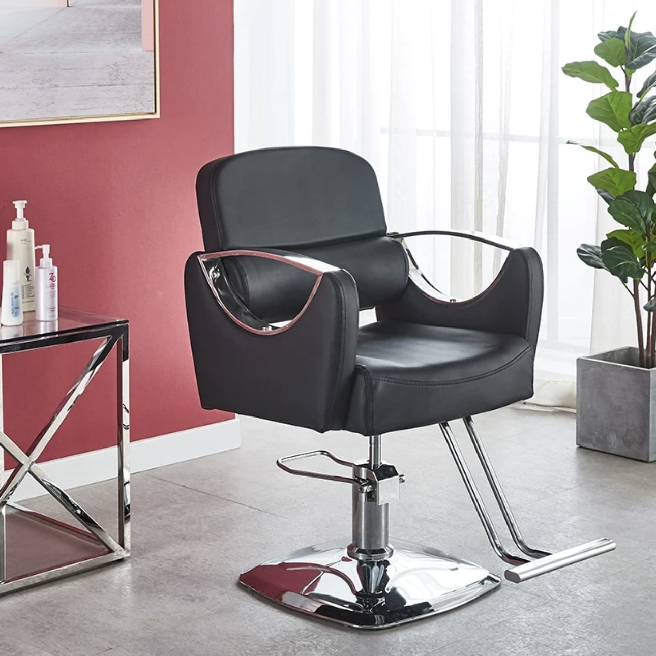 Hot tide shop hair chair barber shop and salon chair factory price hair cutting chair on sale