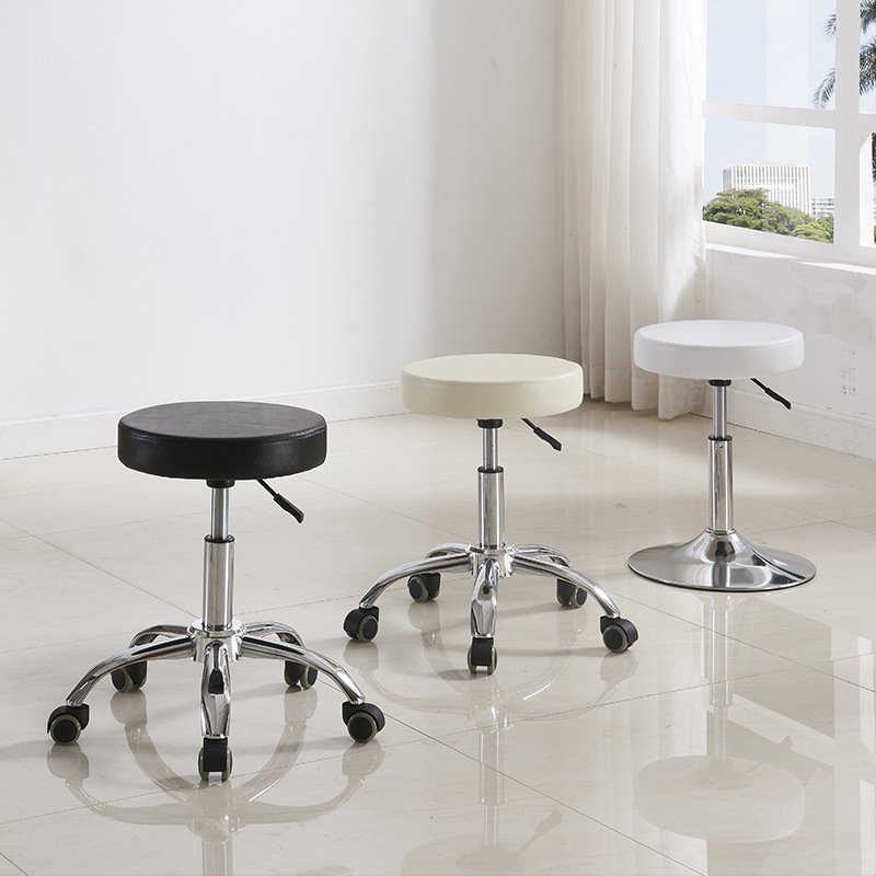 Wholesale cheap Swivel PU Leather Seat Adjustable Height Bar Stools Counter Barber Stools