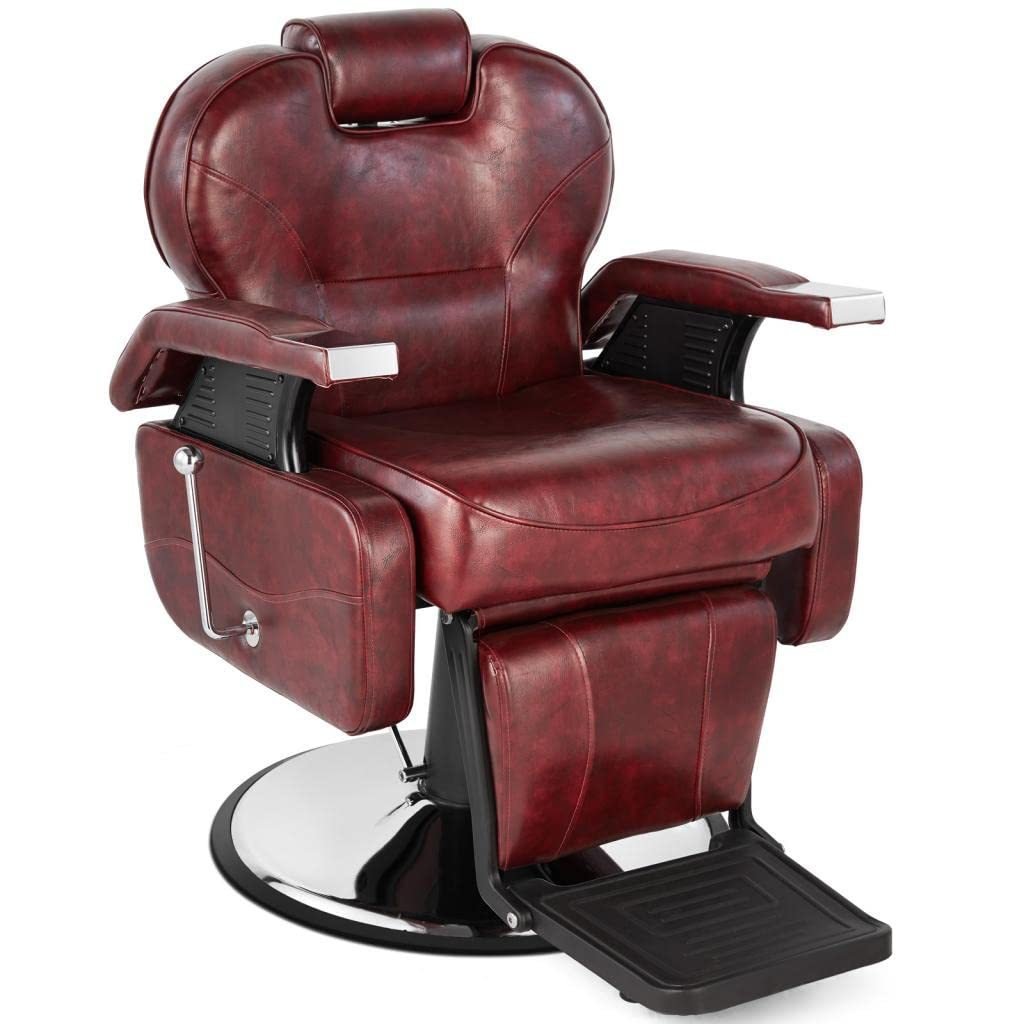 High-End Black Golden Leather Furniture Professional Base Salon Chair Hair Dining Bedroom Barber Shops Made High Quality Metal
