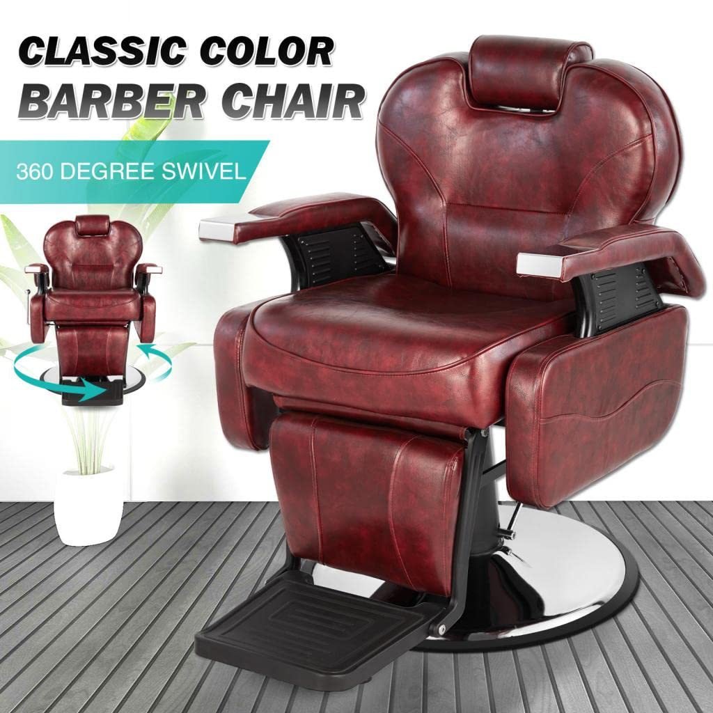 High-End Black Golden Leather Furniture Professional Base Salon Chair Hair Dining Bedroom Barber Shops Made High Quality Metal