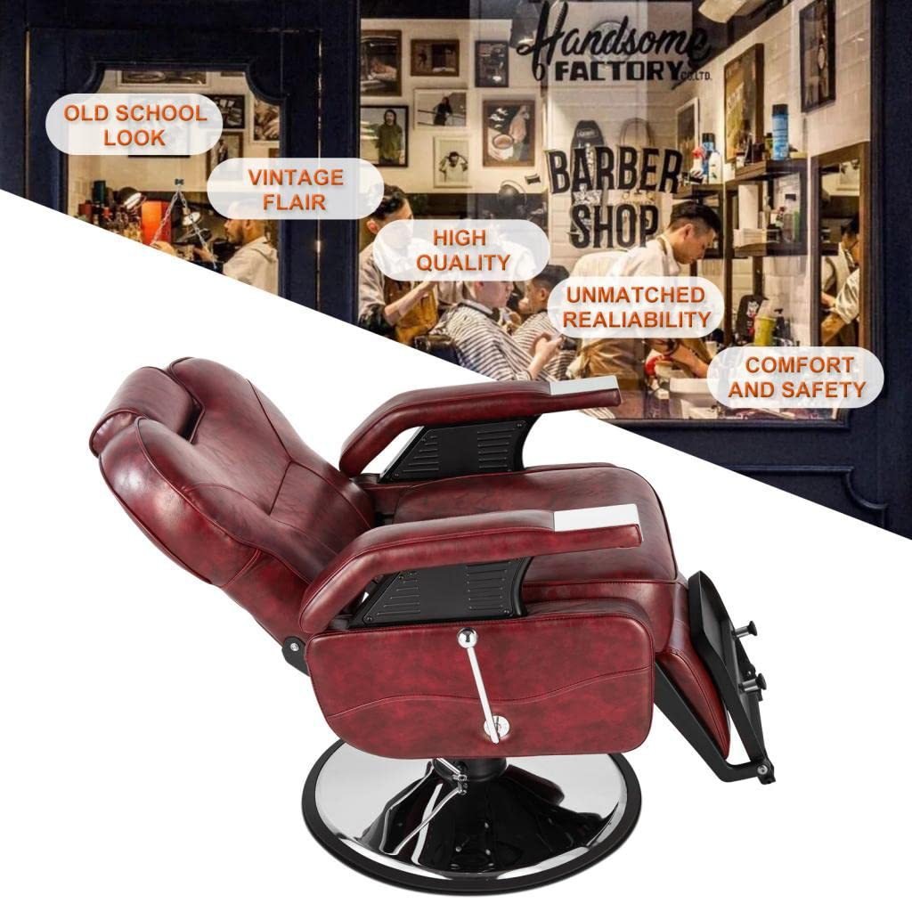 High-End Black Golden Leather Furniture Professional Base Salon Chair Hair Dining Bedroom Barber Shops Made High Quality Metal
