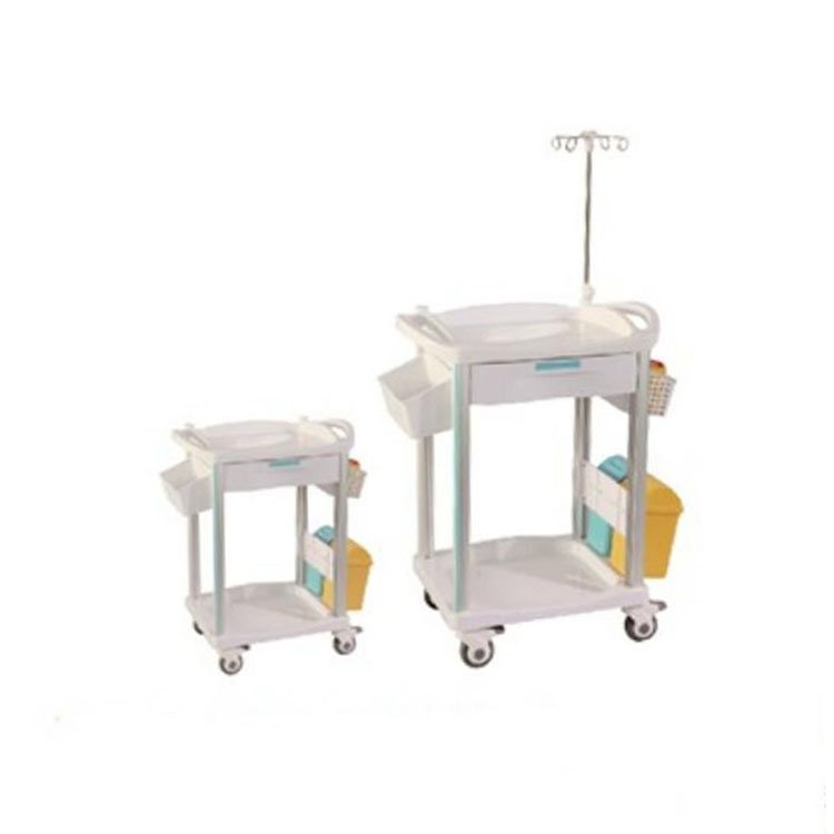 Factory Sale ABS Medical Hospital Equipment Treatment Trolley Multi-function Emergency Cart