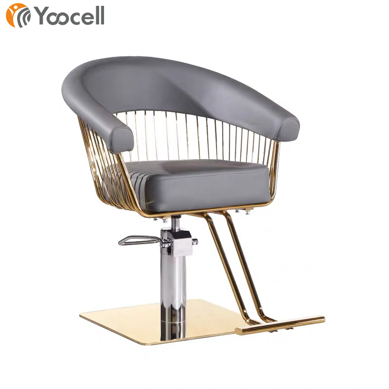 Yoocell all white beauty barber chairs two handles chair barber shop hair old barber chair istanbul for nail salon