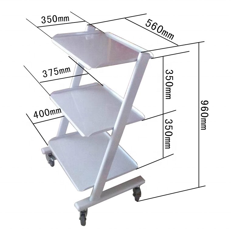 Multifunctional Beauty Salon Furniture Beauty Cart Shelves Mobile Beauty Spa Cart