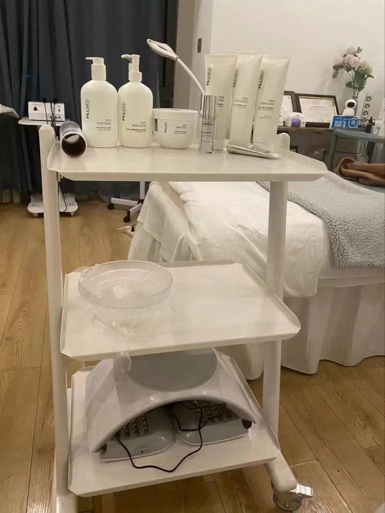 Multifunctional Beauty Salon Furniture Beauty Cart Shelves Mobile Beauty Spa Cart