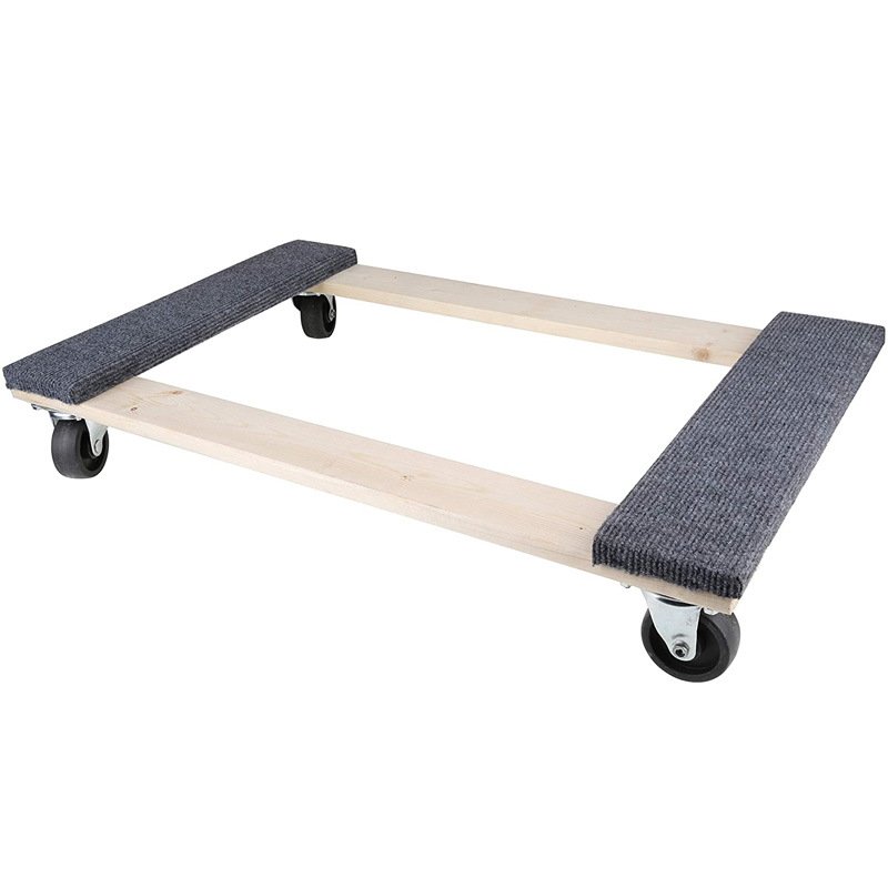 Solid wood high load-bearing logistics handling wooden furniture mobile vehicle moving tool vehicle material turnover vehicle