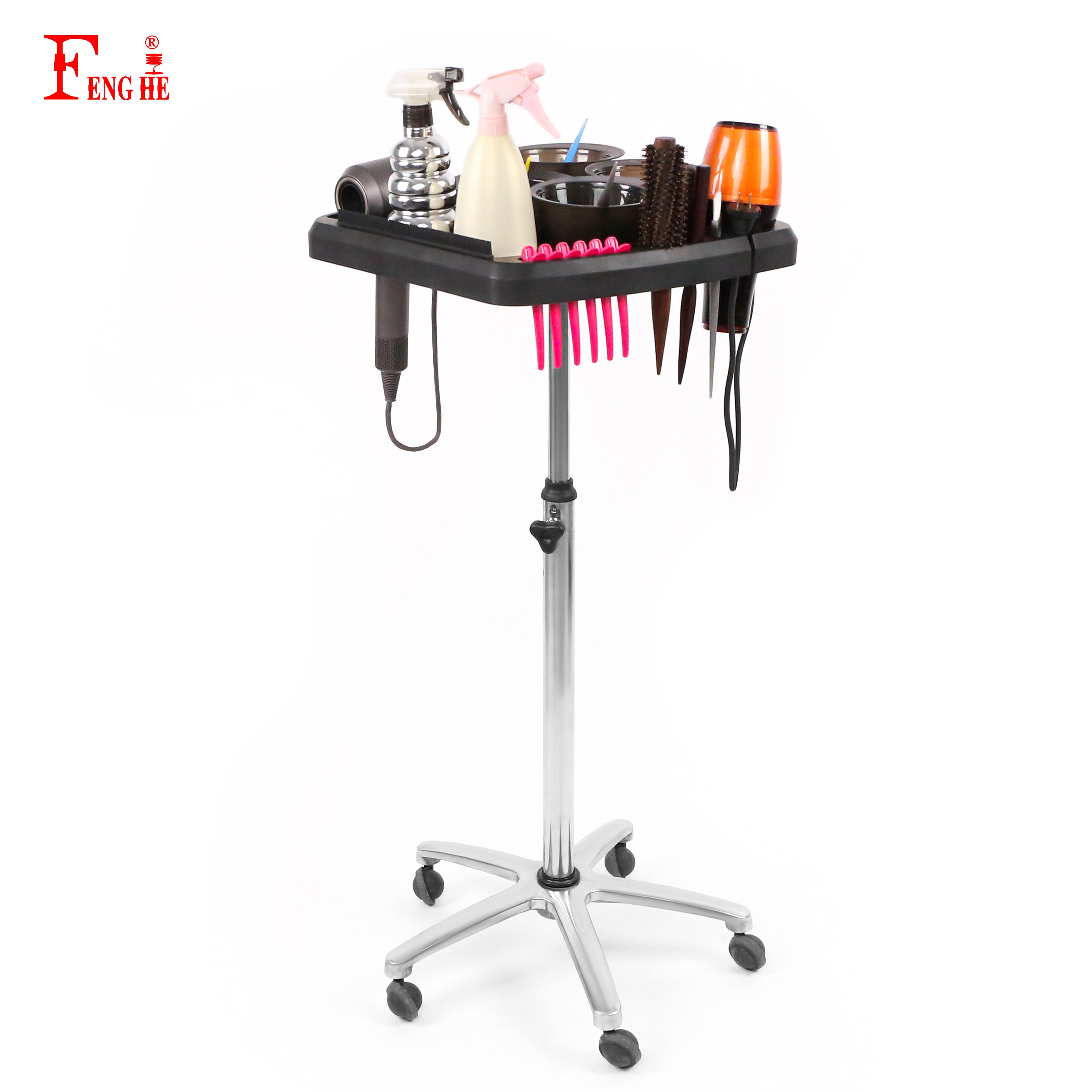 new 2024 wholesale salon hair extension tools supplies hair extension rack wig display hair extension trolley