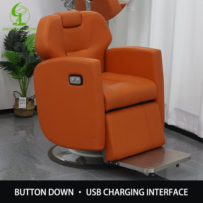 barber shop modern best gray electric 360 reclining massage barber chair hairdressing chair women chair