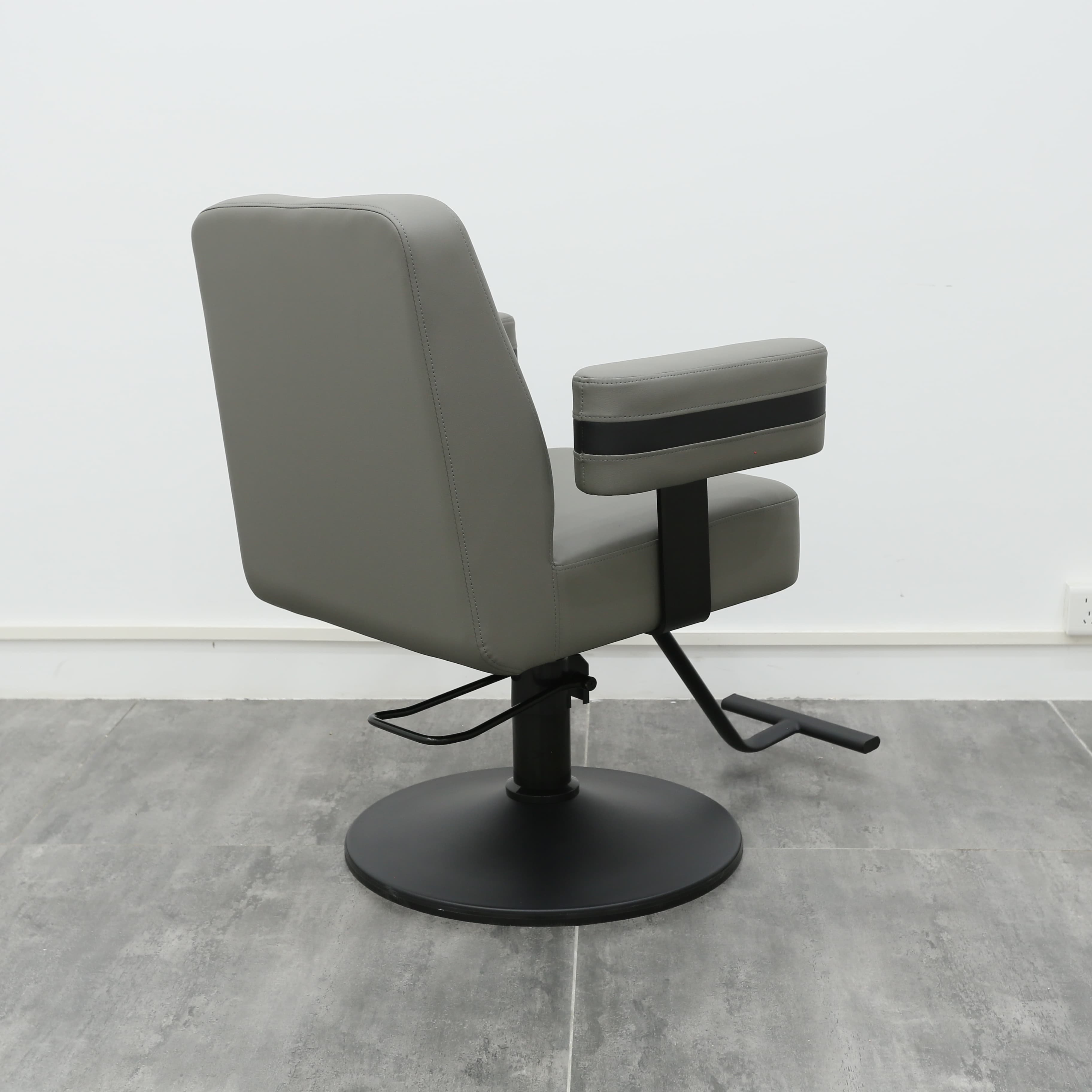 Factory Barber Supplies Furniture Salon Equipment Hair Styling Chair Barbershop Whole Set Gray Salon Barber Hair Chair