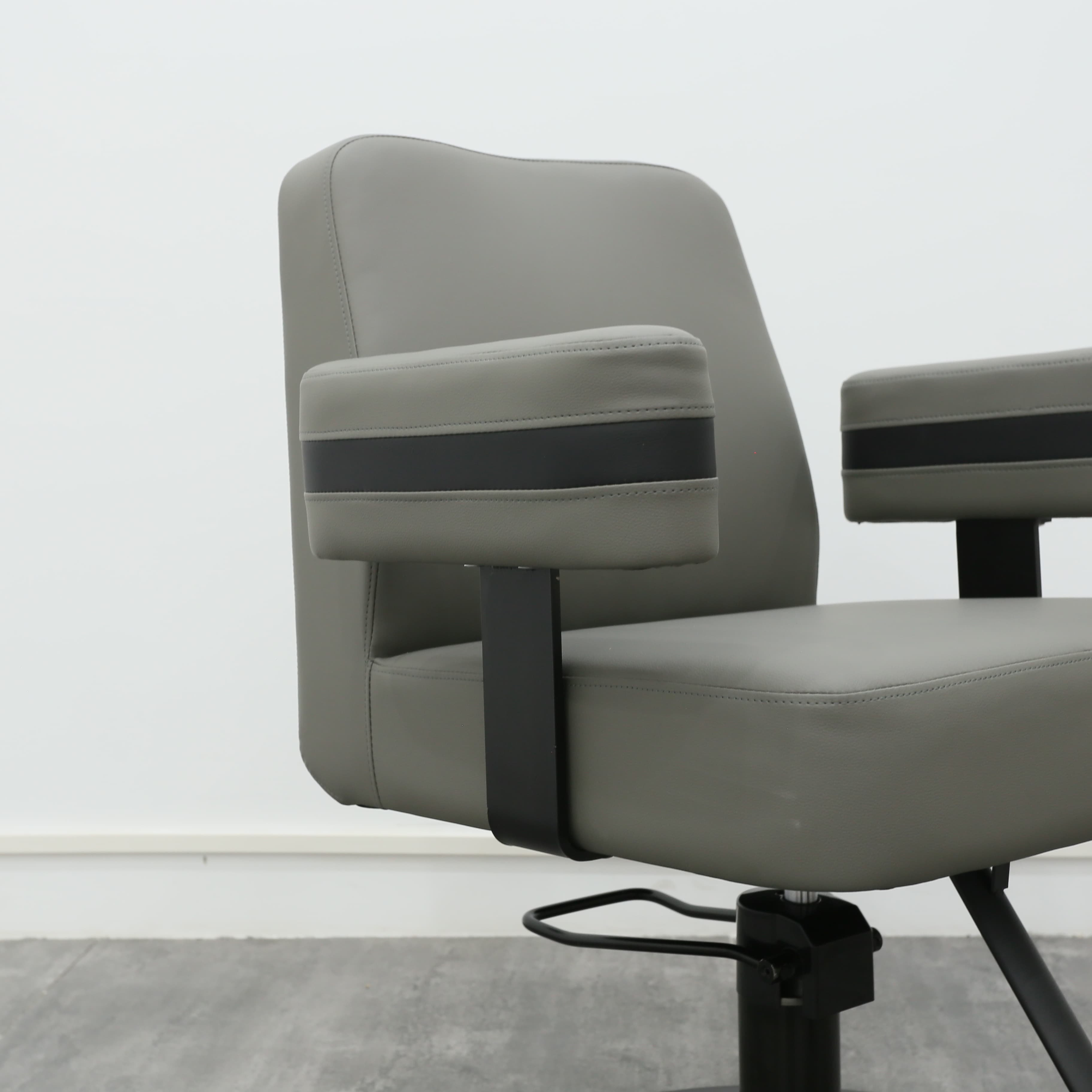 Factory Barber Supplies Furniture Salon Equipment Hair Styling Chair Barbershop Whole Set Gray Salon Barber Hair Chair