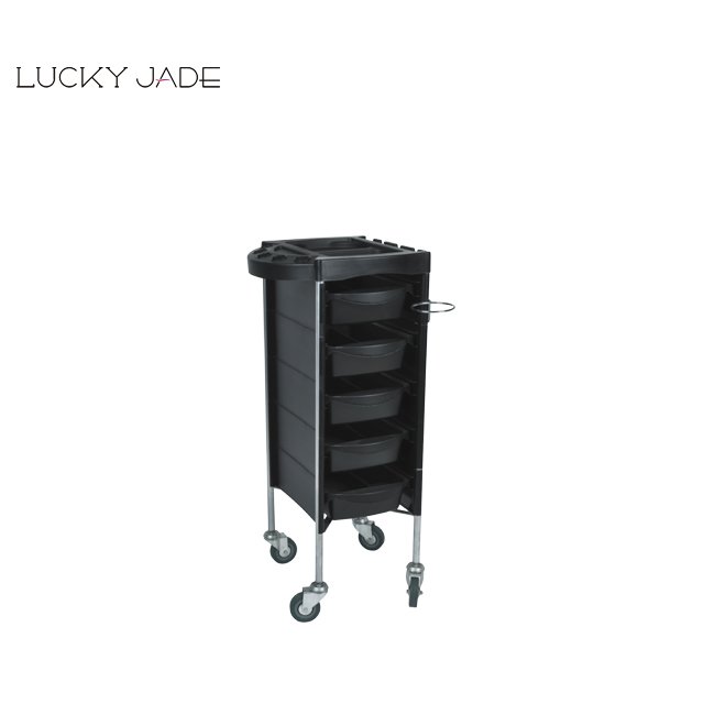 Pink Red White Salon Hair Stylist Trolley for Hair Extension and Hairdressing