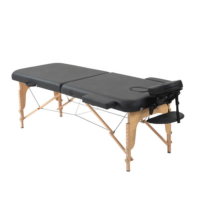 Wooden Massage Table Beauty Salon Spa Pink Eyelash Bed Folding Desk Portable Massage Table Factory Outlet