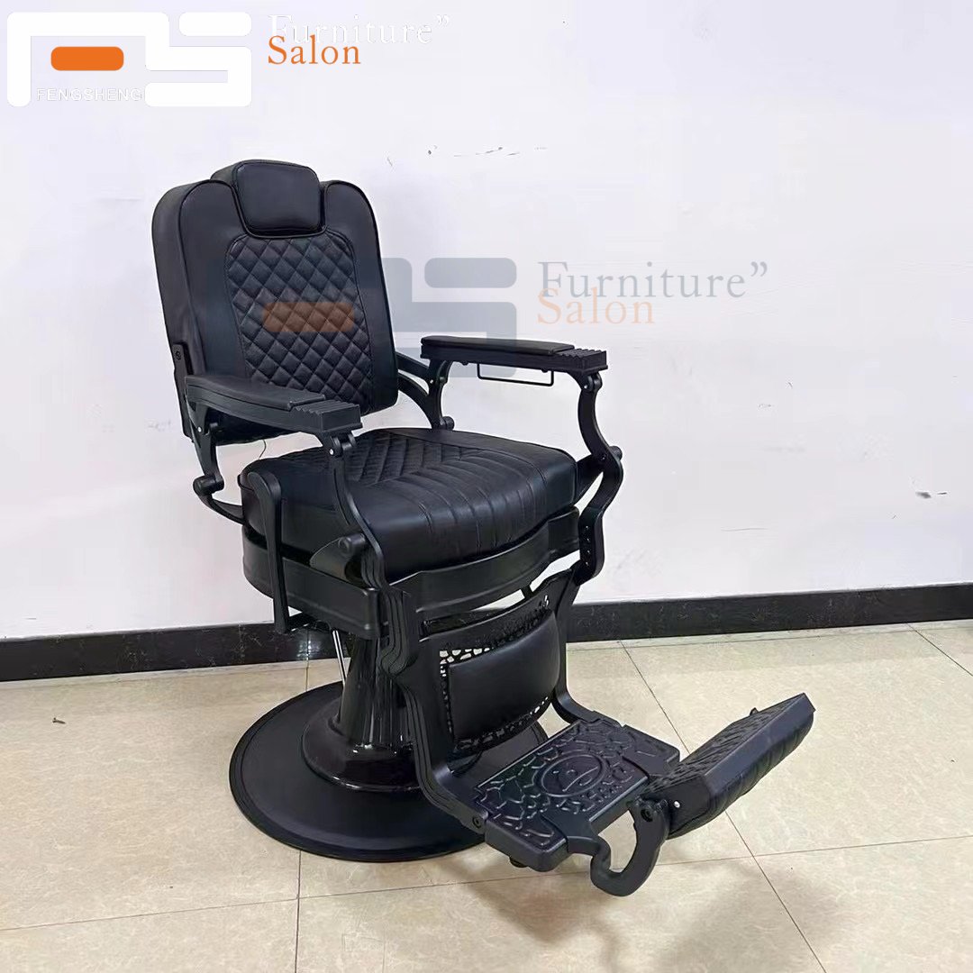 Feng sheng sillas de barbero profesional vintage reclining hair cut hairdressing Belmontsalon barber chair for men hair stylist