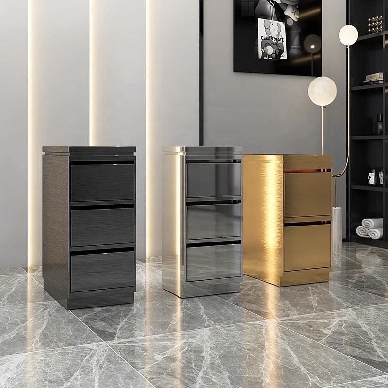 Modern Luxury Beauty Barber Hair Salon Furniture High Quality Cart Metal Salon Trolley