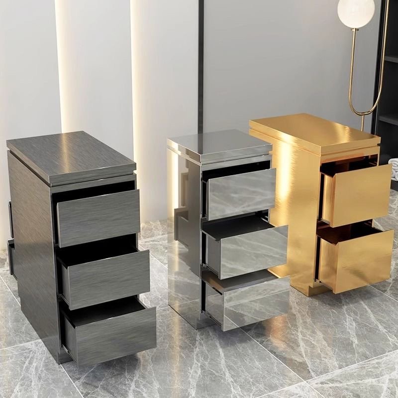 Modern Luxury Beauty Barber Hair Salon Furniture High Quality Cart Metal Salon Trolley