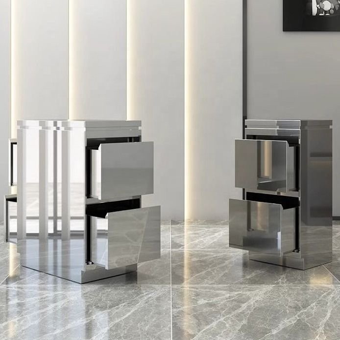 Modern Luxury Beauty Barber Hair Salon Furniture High Quality Cart Metal Salon Trolley