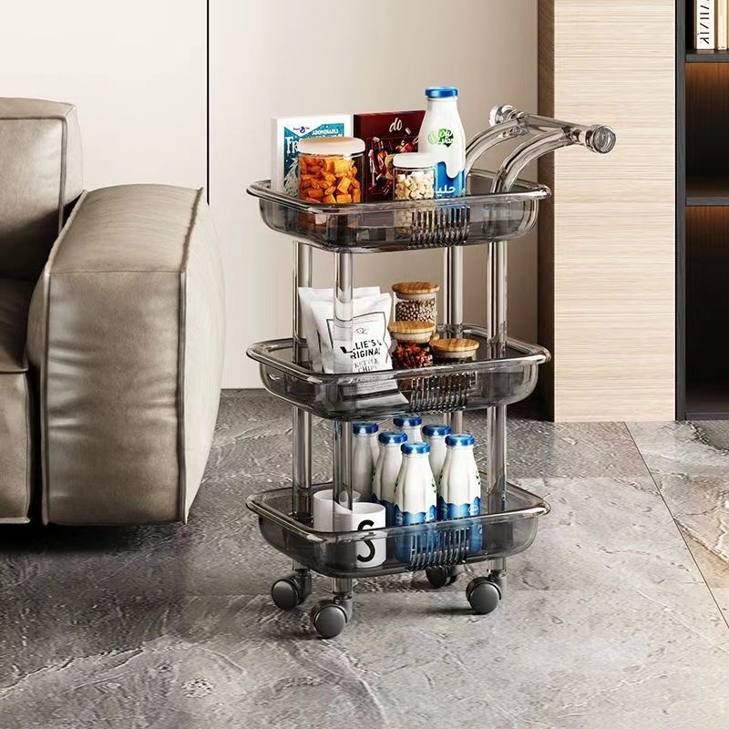 New Design Multifunctional Hairdressing Shop Salon Spa Four Color Two Layer Plastic Beauty Cart